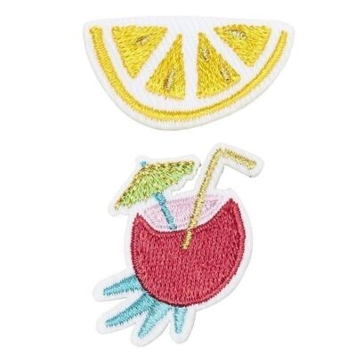 Coconut Lemon Embroidered Brooches