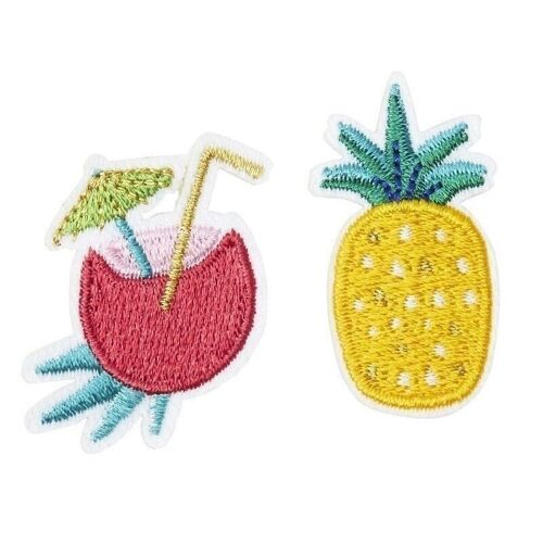 Broches Brodées Coco Ananas