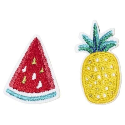 WATERMELON PINEAPPLE BROOCHES