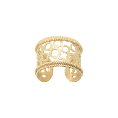 Bague COLLECTION CONSTANCE HÉBÈS plaqué or ajustable
