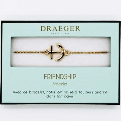 Pulsera de fantasía con ancla azul marino