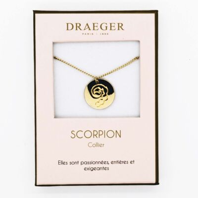 Astrology necklace - SCORPIO