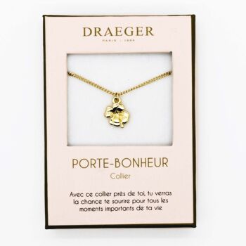 Collier doré Trèfle Chance 1