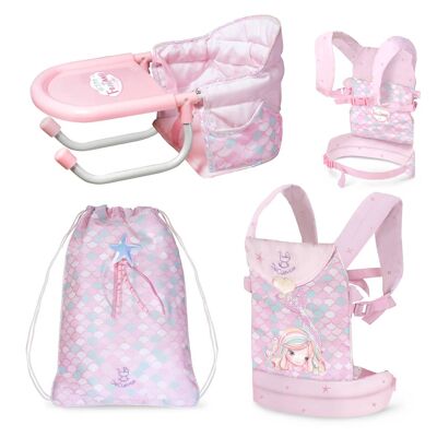 TRAVEL SET BABY CARRIER + PORTABLE HIGHCHAIR