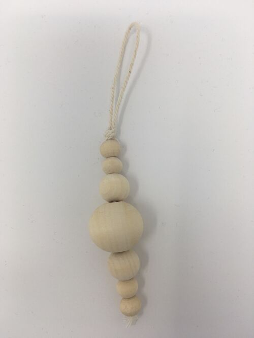 Wooden beads ornament