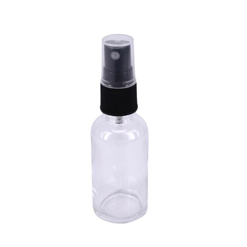 Nutley's 30ml Clear Glass Bottles with Black Dropper Lids - 50