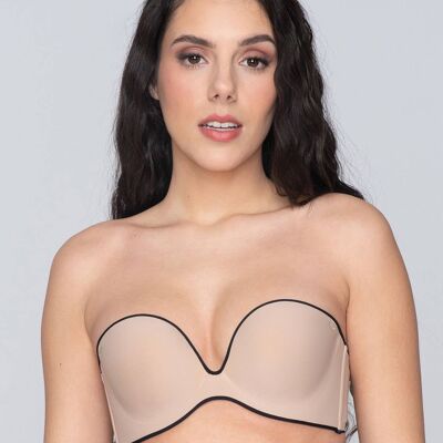 Miracle One Molded Strapless beige-black