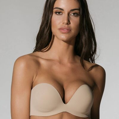 Secret Sense D Strapless With Cookies Sensitive Fabric beige