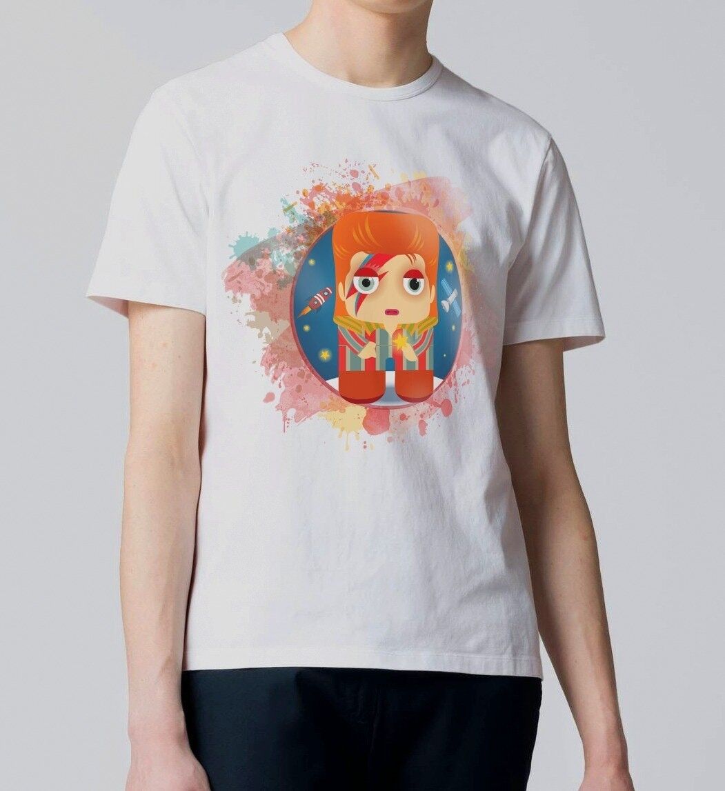 T-Shirt aus Bio-Baumwolle mit David-Illustration - Kalidoskopio