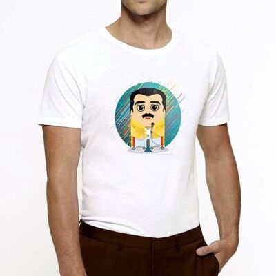 Organic cotton T-shirt with Fredy illustration - Kalidoskopio