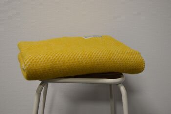 Couverture lit bébé laine - jaune 4