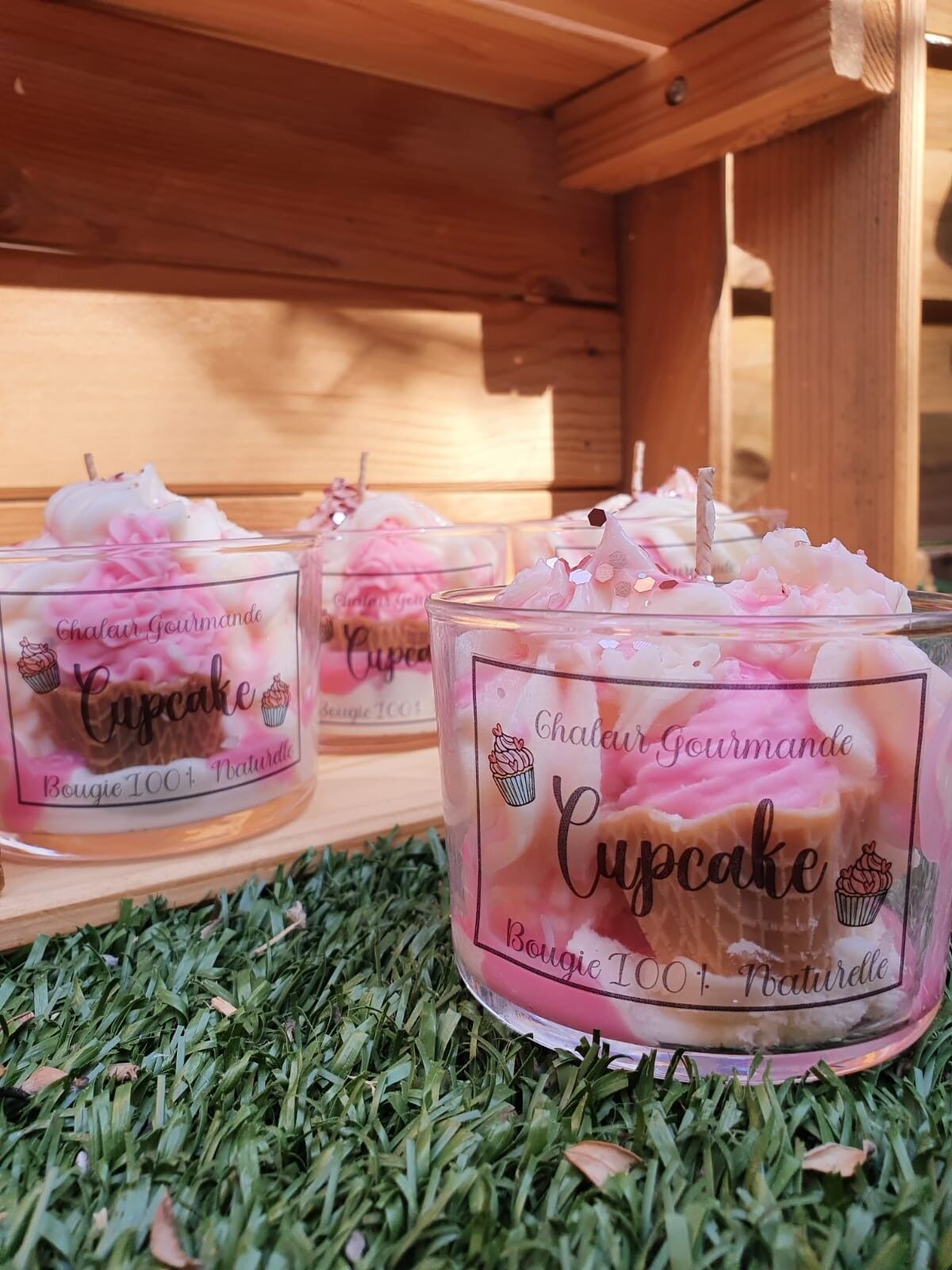 Candela in verrine per cup cake