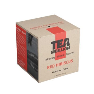 Roter Hibiskus - Tee aus Malawi | Biologisch abbaubare Pyramidenbeutel