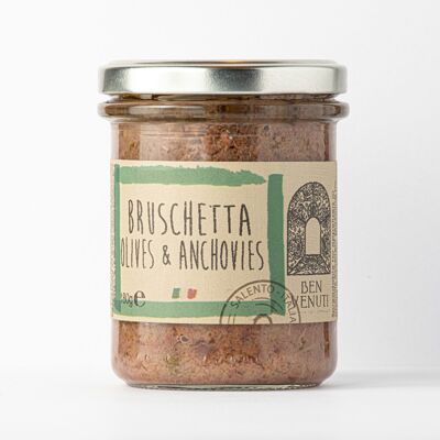 Bruschetta olives and anchovies