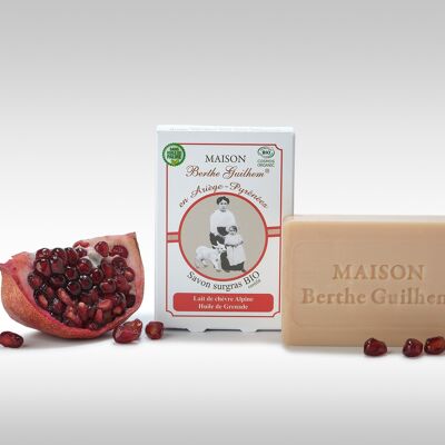 Certified organic alpine goat milk soap / Pomegranate oil