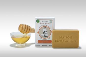 Savon certifié bio lait de chèvre alpine / beurre de karité / miel