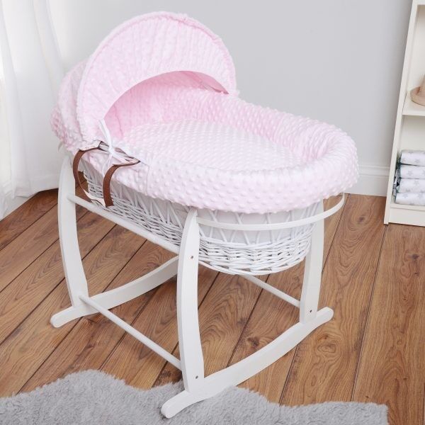 Pink dimple 2024 moses basket