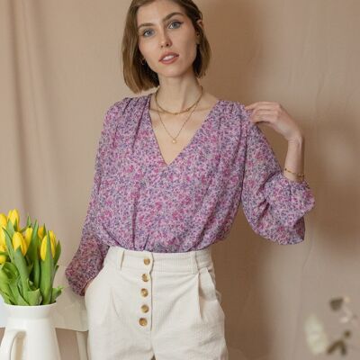 Floral Payette blouse