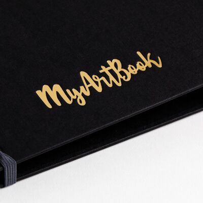 MyArt®Book A5 Classeur d'artiste à anneaux Noir - 920500