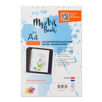 Papier aquarelle MyArt®Book A4 200 g/m2 - 920700 1