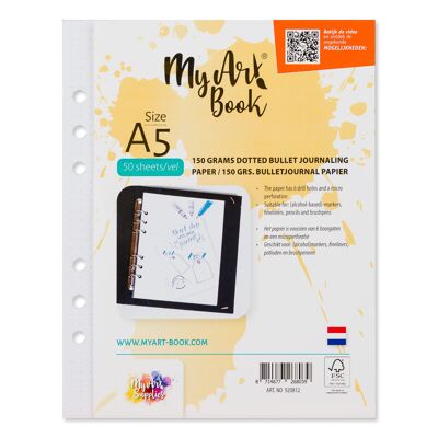 MyArt®Book A5 150 g/m2 carta bullet journal - 920812