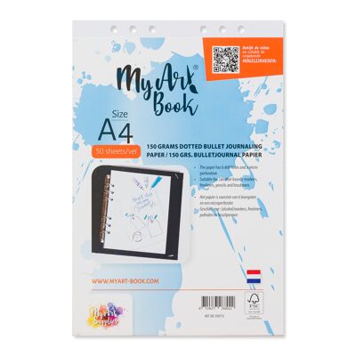 MyArt®Book 150 g/m2 bulletjournal papier – formaat A4 - 920712