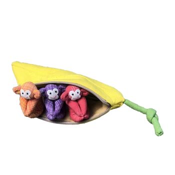 Accessoire 3 singes dans une banane