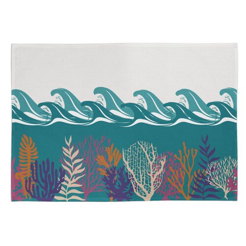 Deep Blue Sea "Day" Tea Towel