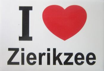 Aimant de réfrigérateur J'aime Zierikzee 1