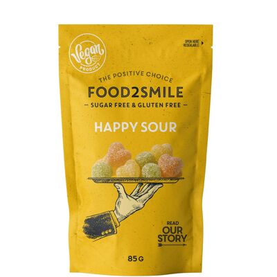 Candy sugar-free, vegan and gluten-free | Happy Sour 8x85 grams