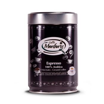 Caffe Monforte Espresso 100% Arabica moulu torréfié 1