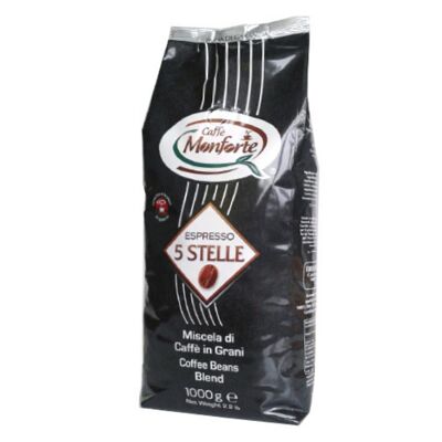 Caffe Monforte Espresso 5 Stelle geröstete Kaffeebohnen