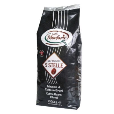 Caffe Monforte Espresso 5 Stelle roasted coffee beans