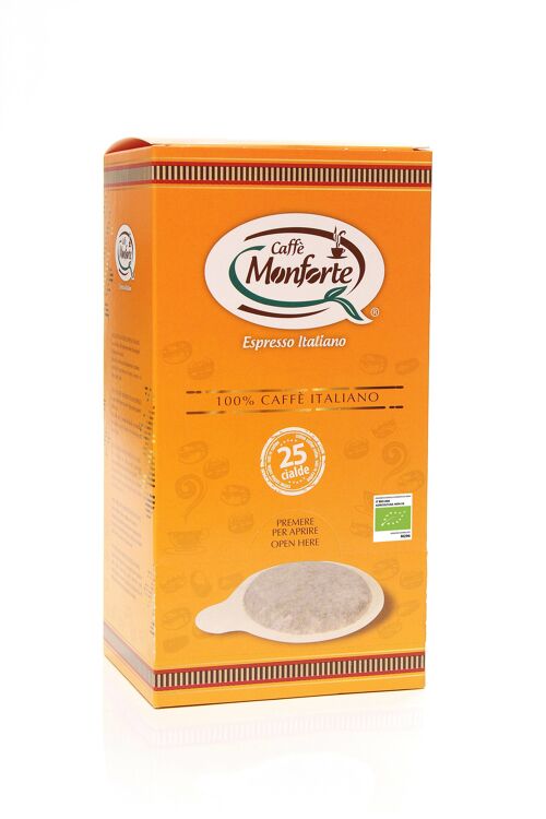 Caffe Monforte Organic Espresso ESE single-dose paper-filter