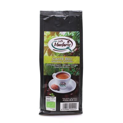 Caffe Monforte Bio geröstetes gemahlenes Kaffeepulver