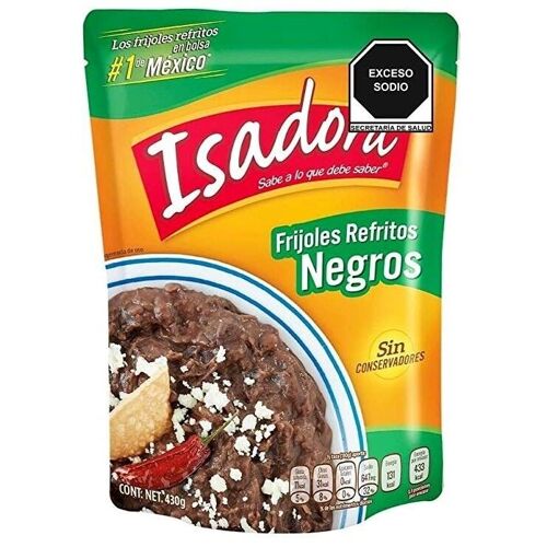 Haricots noirs frits - Isadora - 430 gr