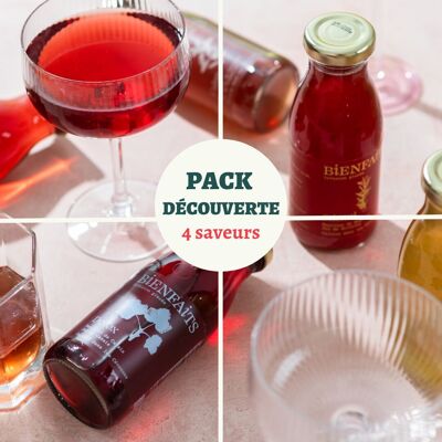 Iced infusions & organic juice - Discovery pack 4 flavors 25cl