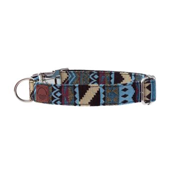 Boho Hundehalsband - Blau 1