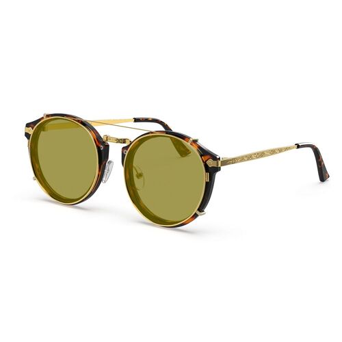 Hemmet® | Vintage Raider Clip-on Tortoise TINTS - Ochre