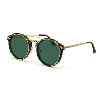 Hemmet® | Vintage Raider Clip-on Tortoise TINTS - Deep Green