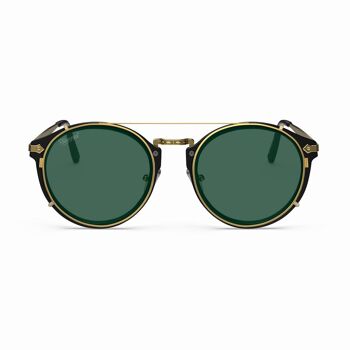 Hemmet® | Vintage Raider Clips Noir TINTS - Vert Profond 2