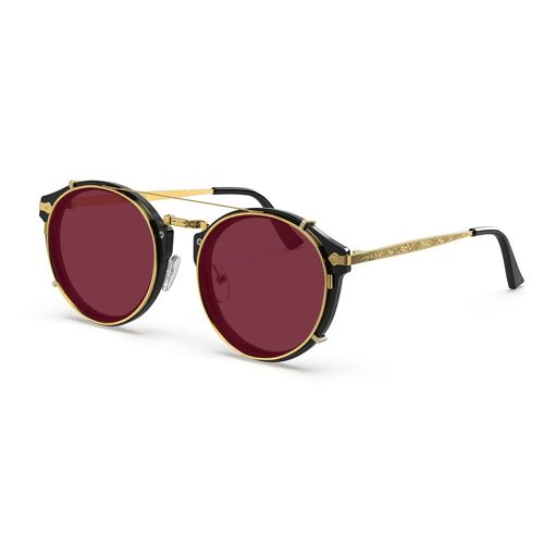 Hemmet® | Vintage Raider Clip-on Black TINTS - Wine Red