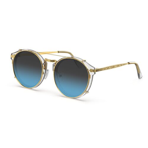 Hemmet® | Vintage Raider Clip-on Crystal SUN - Shark Blue