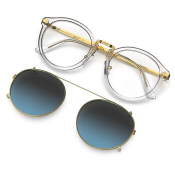 Hemmet® | Vintage Raider Clip Crystal SUN - Bleu Requin 3