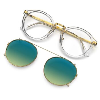 Hemmet® | Vintage Raider Clip Crystal SUN - Bleu Requin 5