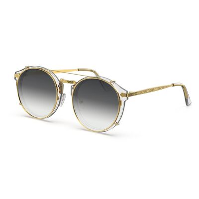 Hemmet® | Vintage Raider Clip-on Crystal SUN - Moonlight Black