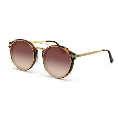 Hemmet® | Vintage Raider Clip-on Tortoise SUN - Hellbraun