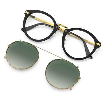 Hemmet® | Vintage Raider Clip Noir SOLEIL - Vert Tropical 5