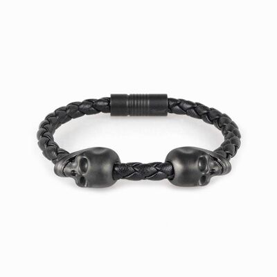 The Hemmet® Skull & Rope Bracelet - Black