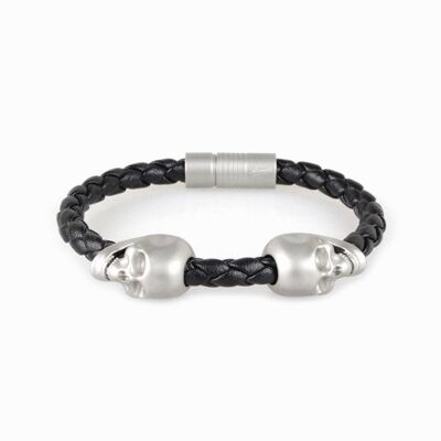 The Hemmet® Skull & Rope Bracelet - Silver